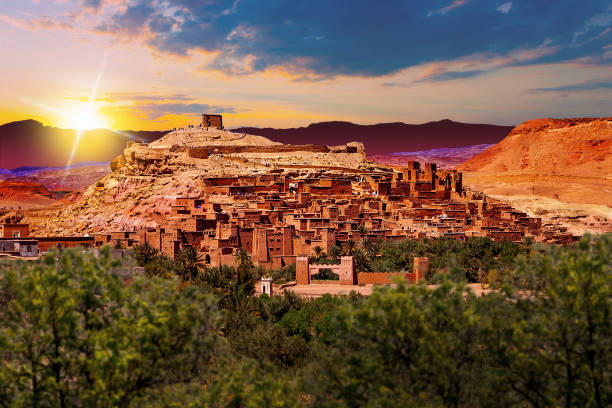 Tourism and travel in scenery Marrakech